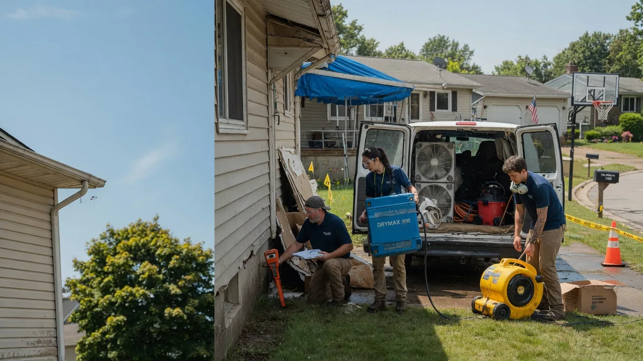 Ceiling Leak Cleanup in Wyncote, PA near me